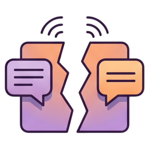 Icon - Communication gaps